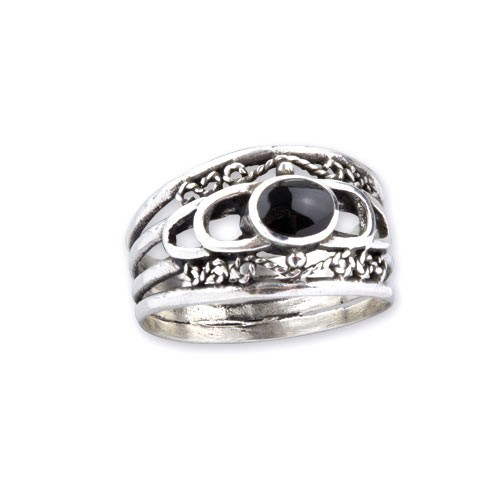 Silberring mit kleinem Onyx - vergleichen und g&uuml;nstig kaufen